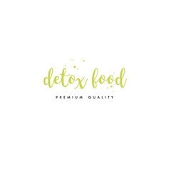 Detox natural product icons and elements collection for food market, ecommerce, organic products promotion, healthy life and premium quality food and drink.