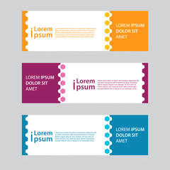 Fototapeta premium Szablony projektów banerów do prostej reklamy są bardzo łatwe w użyciu dla firm lub firm.