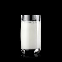Glass with milk