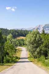 Route dans les Alpes