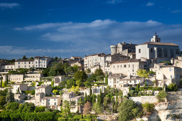 Fototapeta na wymiar View at Gordes, Vaucluse, Provence-Alpes-Cote d'Azur, France, Europe