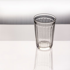 Retro empty soviet faceted glass