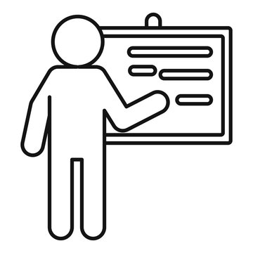 recommend clip art: Speaker discussion icon. Outline speaker discussion vector icon for web design isolated on white background