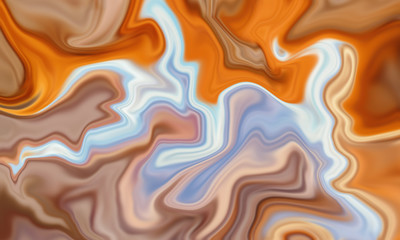 Vibrant orange marble texture liquid fluid abstract