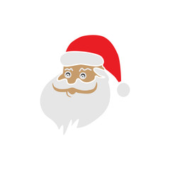 santa claus icon trendy flat design