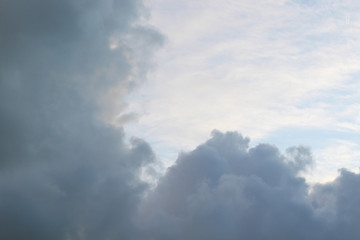 dramatic cumulus clouds background