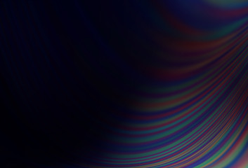 Dark BLUE vector background with lamp shapes.