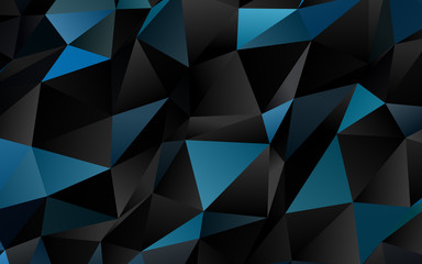 Light BLUE vector triangle mosaic texture. Shining illustration, which consist of triangles. Polygonal design for your web site.