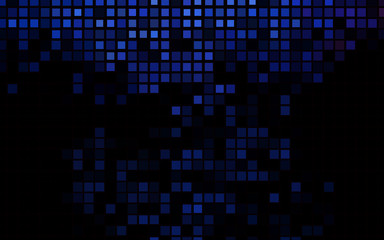 Dark BLUE vector texture in rectangular style. Decorative design in abstract style with rectangles. Pattern for commercials.
