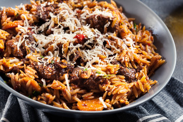 Giouvetsi - Greek beef and orzo stew