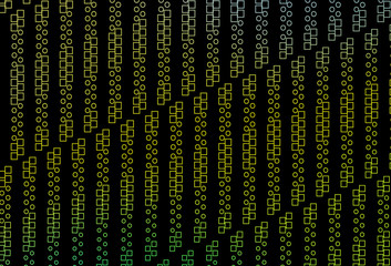 Dark Green, Yellow vector texture with rectangular style.