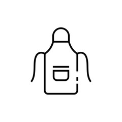 Apron line icon. Kitchen apron, cooking apron. Chef apron. Chef, kitchen garment for mobile and web application UI design.