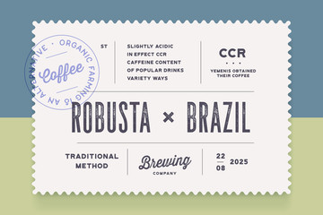 Obraz premium Vintage Minimal Label. Set of graphic modern vintage label