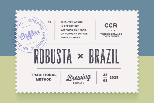 Vintage Minimal Label. Set of graphic modern vintage label