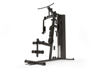 Gym machine isolated on white. 3d render