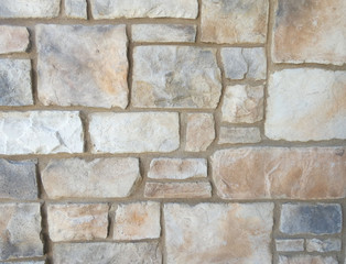 Brown and Grey Stone Wall with Mortar on Building