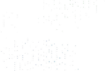 Light Blue, Green vector pattern with crystals, rectangles.