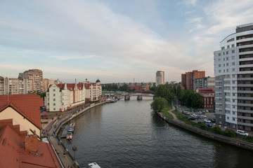 Fototapeta na wymiar view of the river in kaliningrad