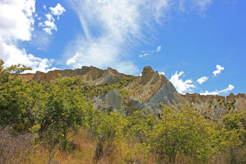 Clay cliffs in new zealand