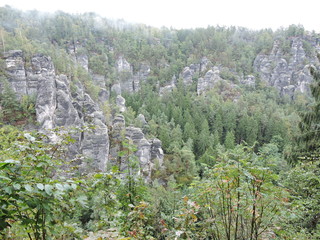 Sächsische Schweiz Panorama Felsen