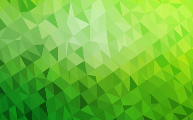 Fototapeta na wymiar Light Green vector polygon abstract backdrop. Colorful illustration in abstract style with gradient. Polygonal design for your web site.
