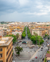 Rome from the rooftops - aerial view of Rome