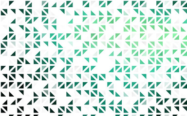 Light Green vector seamless template with crystals, triangles. Triangles on abstract background with colorful gradient. Trendy design for wallpaper, fabric makers.