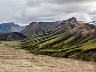 View overlooking Landmannalaugar Region in Iceland