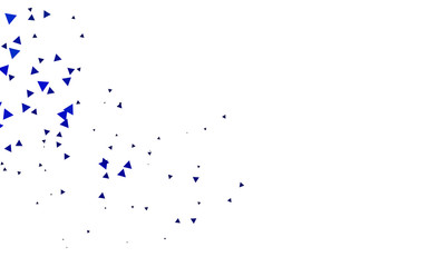 Light BLUE vector cover in polygonal style. Abstract gradient illustration with triangles. Modern template for your landing page.