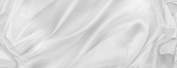 White silk fabric lines