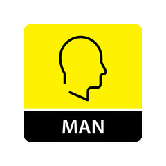 Man icon for web and mobile