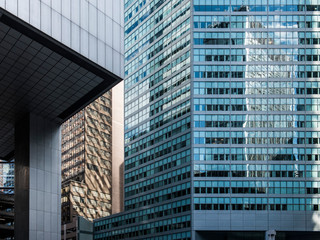 Architectural Detail of Building Facade.