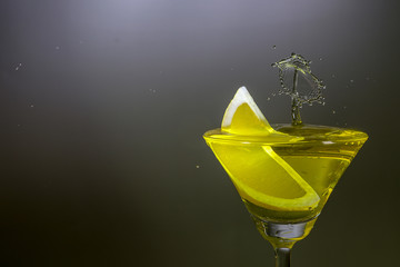 グラスの中のスプラッシュ