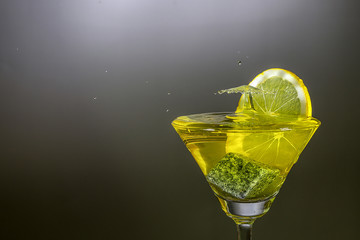 グラスの中のスプラッシュ