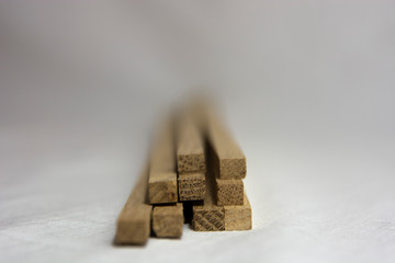 wooden blocks on a white background
