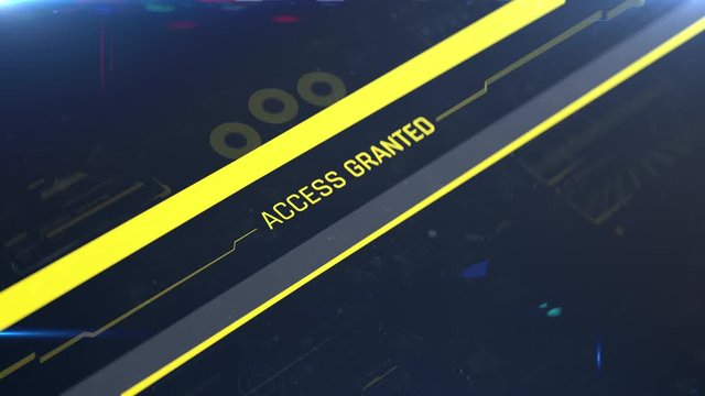 System login, access granted, fingerprint scanning process, ID validation. Biometric authentication, security check