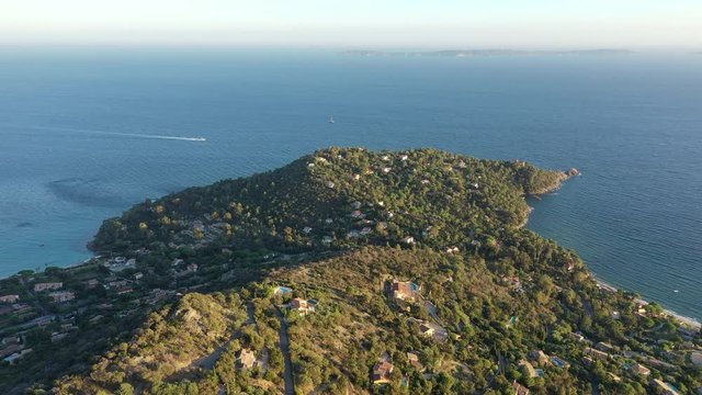 Cap negre aerial view residential area aerial view cavaliere city mediterranean coastline