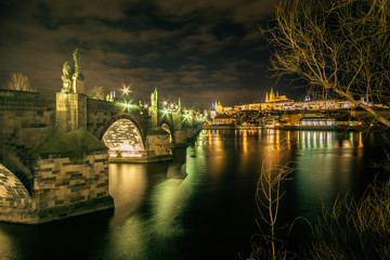 Charles Bridge, Prague, Czech Republic - 22 feb 2019