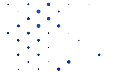 Light BLUE vector texture with disks. Glitter abstract illustration with blurred drops of rain. Pattern of water, rain drops.