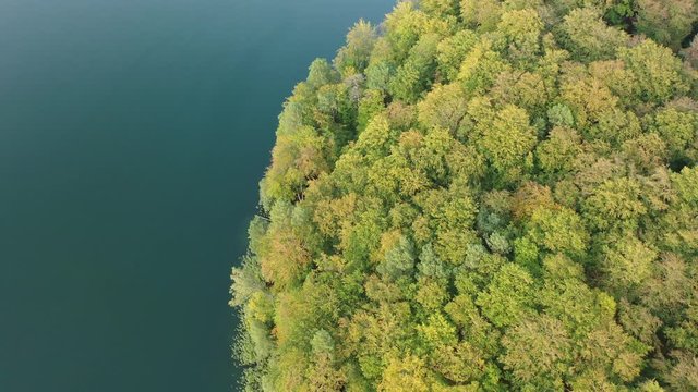 Herbstlicher Waldsee