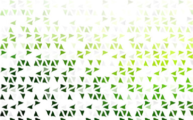 Light Green vector texture in triangular style. Beautiful illustration with triangles in nature style. Pattern for busines ad, booklets, leaflets