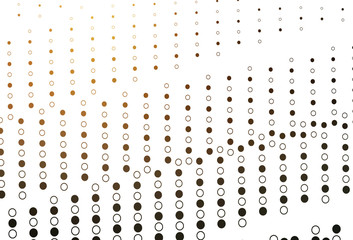 Light Yellow, Orange vector cover with spots.
