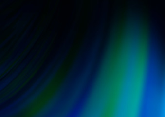 Dark BLUE vector background with curved circles. Creative geometric illustration in marble style with gradient. Marble style for your business design.