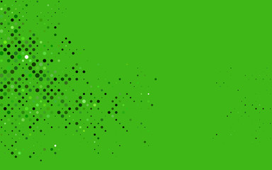 Light Green vector pattern with spheres. Beautiful colored illustration with blurred circles in nature style. Pattern for ads, booklets.