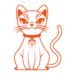 halloween cat mascot seasonal icon