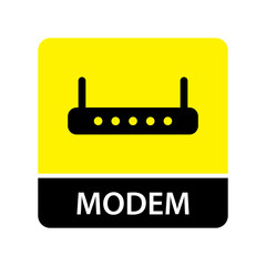 Modem icon for web and mobile