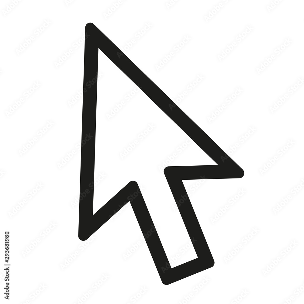 Fototapete cursor | mouse arrow icon | computer mouse pointer | click variations