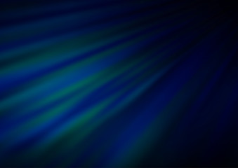 Dark BLUE vector layout with flat lines. Lines on blurred abstract background with gradient. Backdrop for TV commercials.