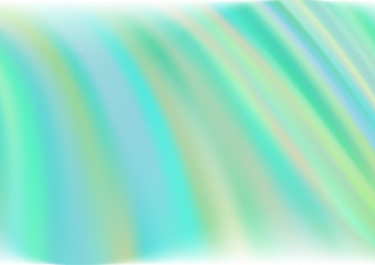 Light Green vector backdrop with bent lines. A sample with blurred bubble shapes. The elegant pattern for brand book.