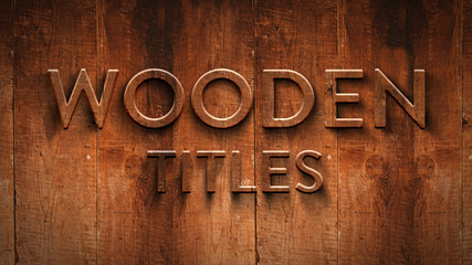 Wooden Titles